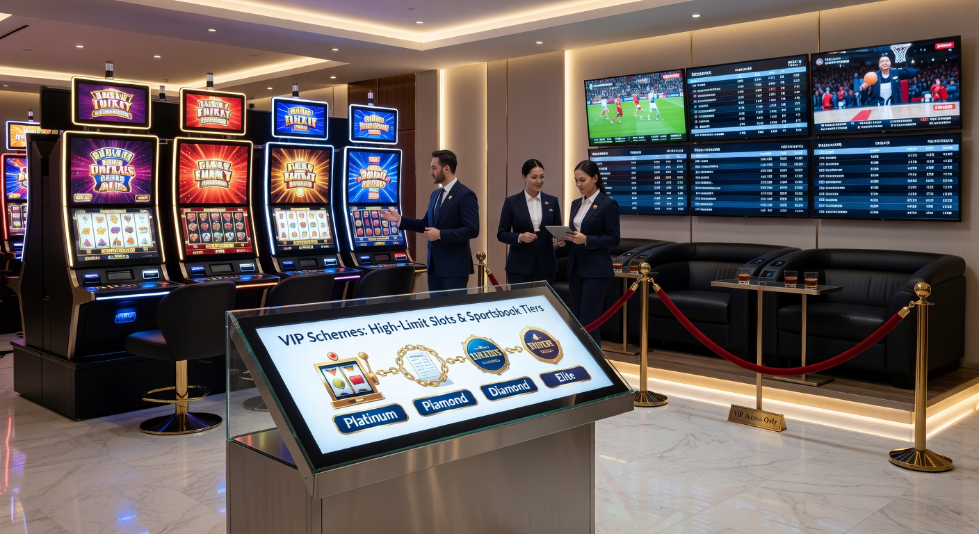 Close-up of a high-roller at a high-limit slot machine, screen showing massive jackpot potential, with a sportsbook odds board visible in the reflected glass