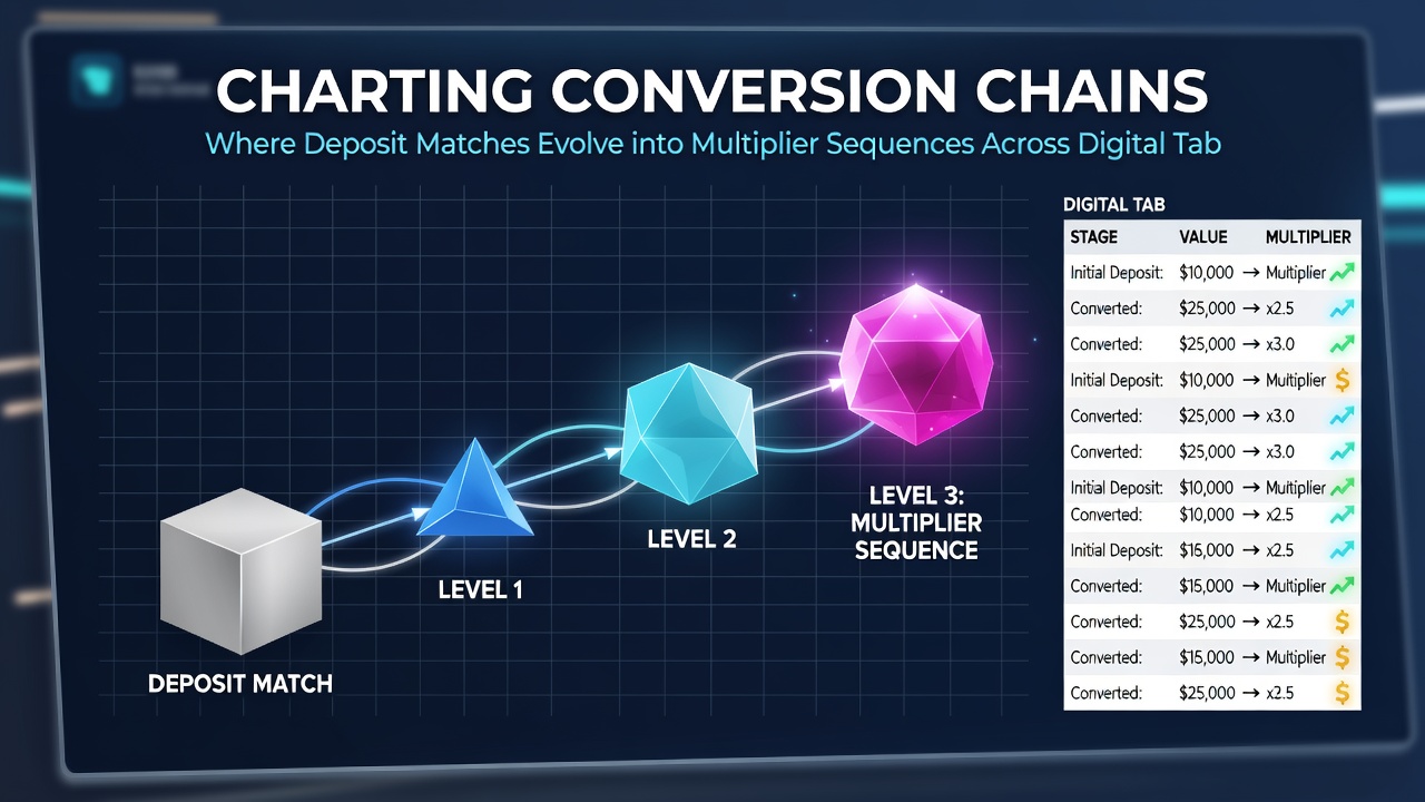 Diagram illustrating multiplier sequences linking table games with sports betting formats