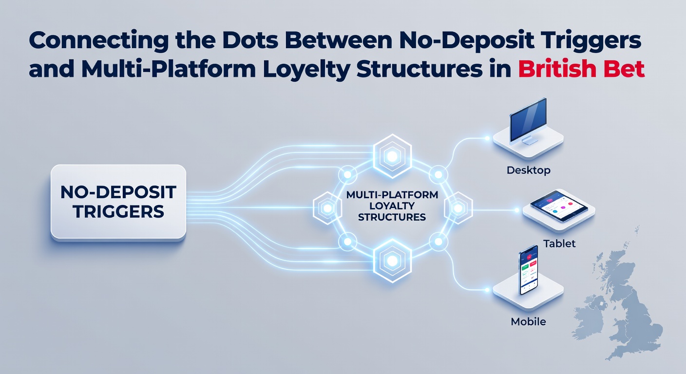 Diagram showing how no-deposit offers flow into cross-platform loyalty points and tier upgrades